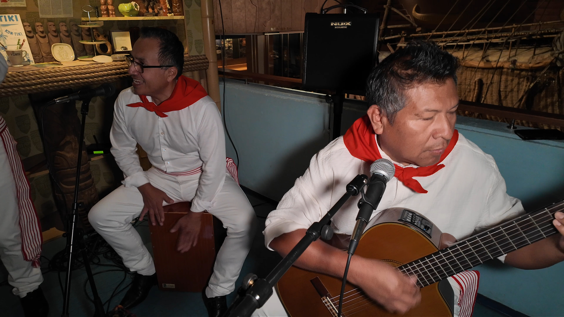 Charango being played by an elderly man